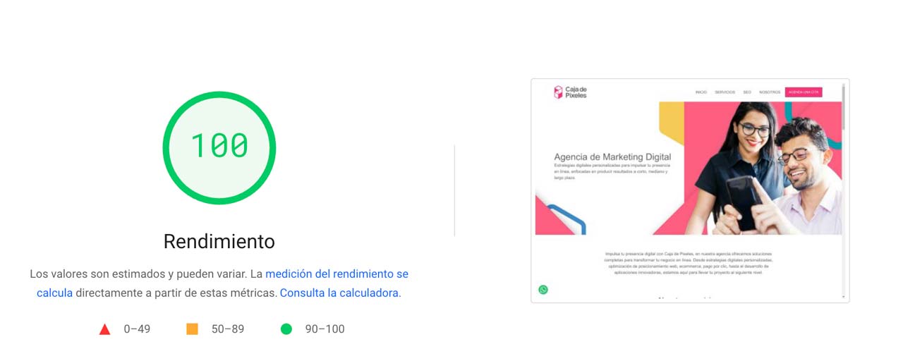 sitio optimizado para SXO